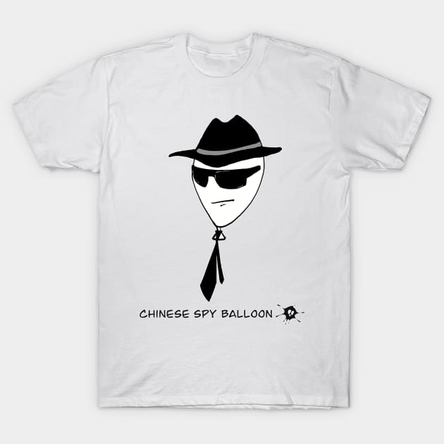 Funny Spy Balloon T-Shirt by SpookySkulls